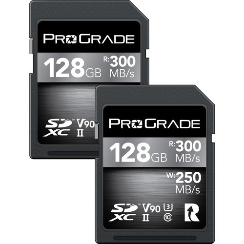 ProGrade Digital 128GB UHS-II SDXC Memory Cards - Cobalt