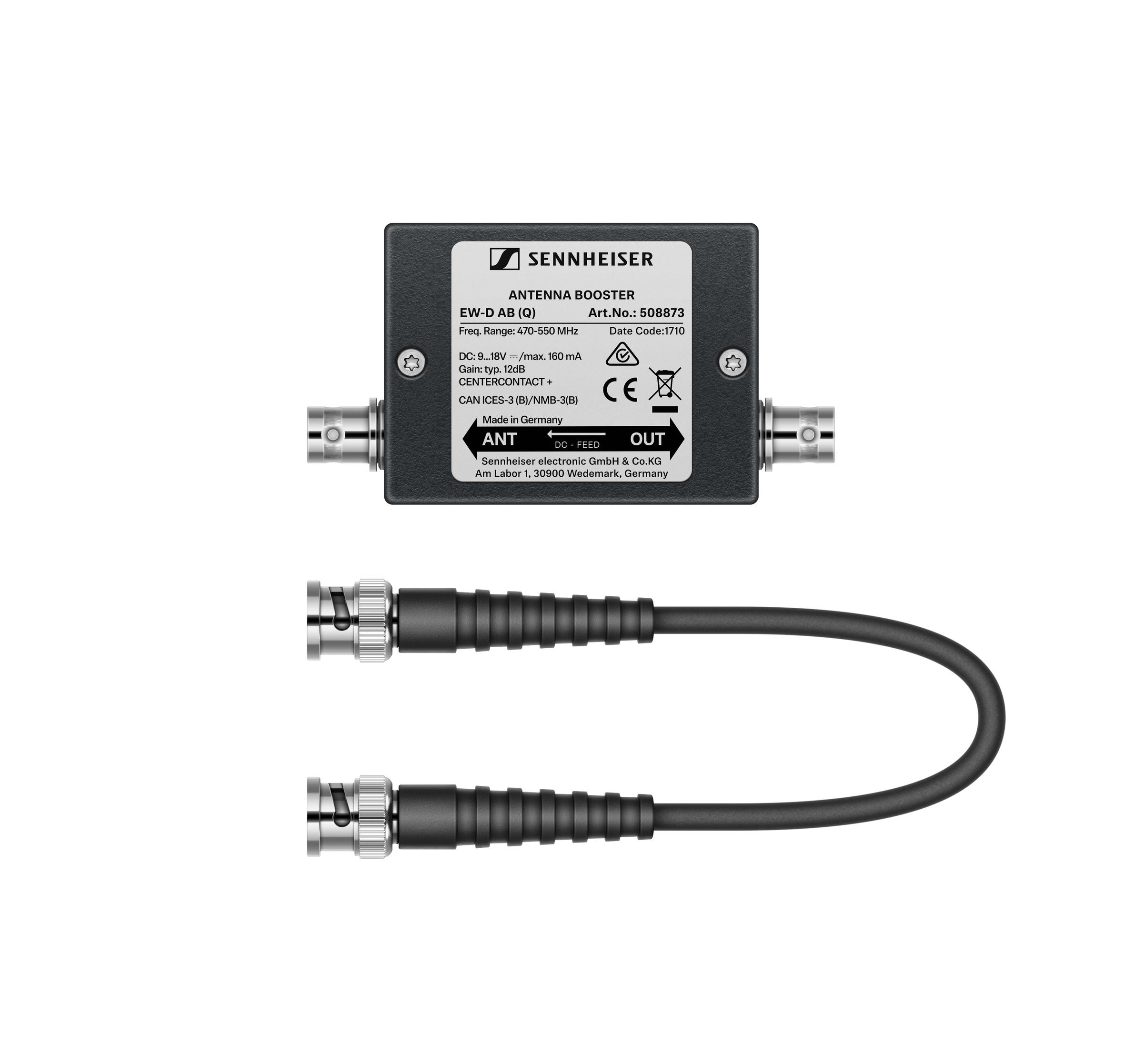 Sennheiser EW-D AB Inline Antenna Booster (S: 606 - 706 MHz)