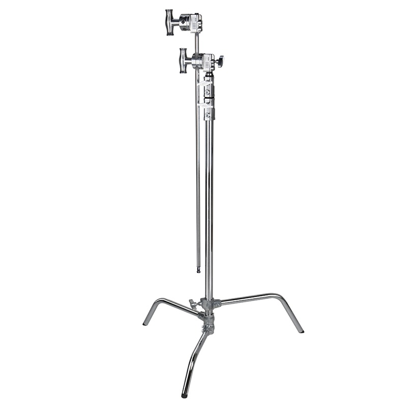 Kupo CL-40MK 40" Master C-Stand with Sliding Leg Kit & 2.5" Grip Head (3m, Silver)