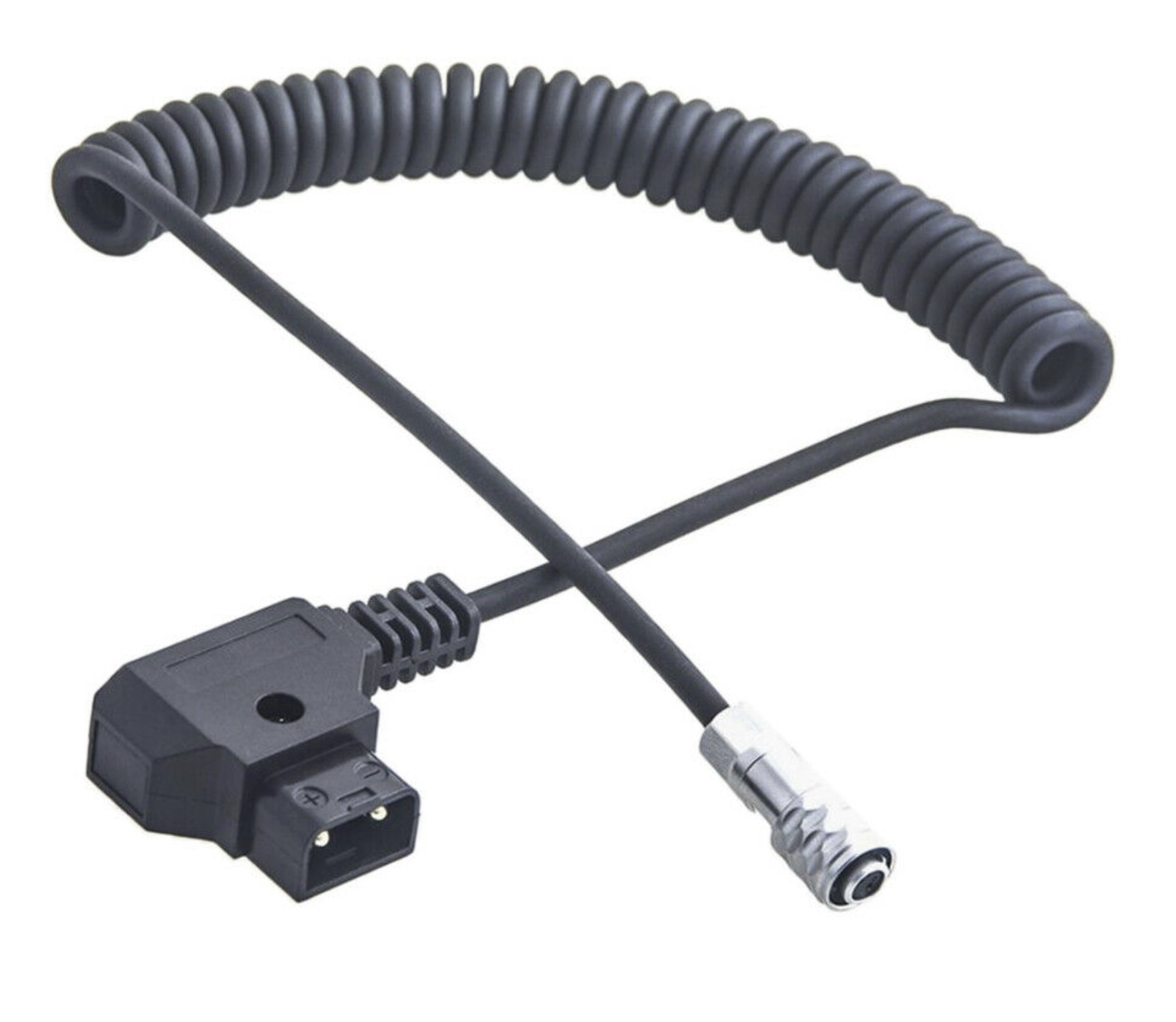 Titan Male D-Tap to 2Pin Plug Power Coiled Cable for BMPCC 4K