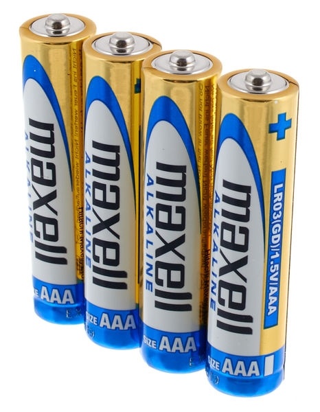 Maxell Alkaline AAA Battery (4 Pack)