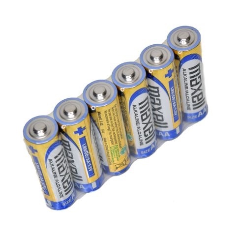 Maxell Alkaline AA Battery (6 Pack)