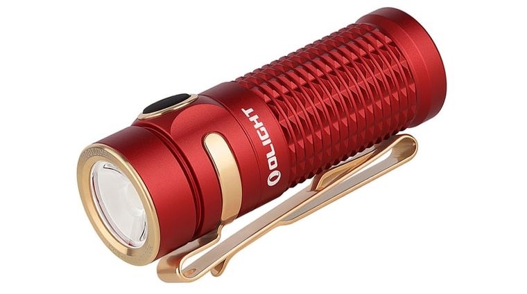 Olight Baton 3 1200 Lumen Rechargeable Flashlight (Red)