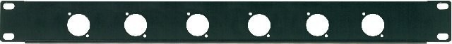 Proel 1U Rack Panel 6x XLR - 9" (48.26cm)