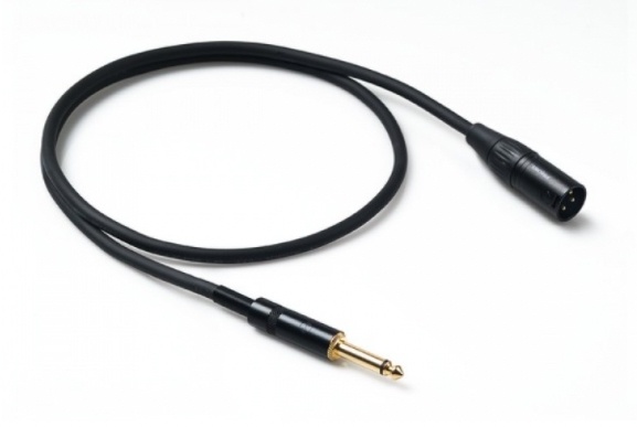 Proel XLR to TS Spiral Shield Cable (1m)