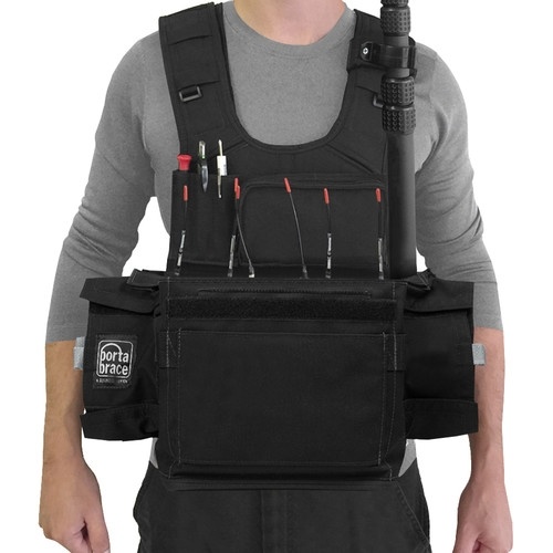 Porta Brace ATV-788 Audio Tactical Vest for Sound Devices 788 Portable Recorder (Black)
