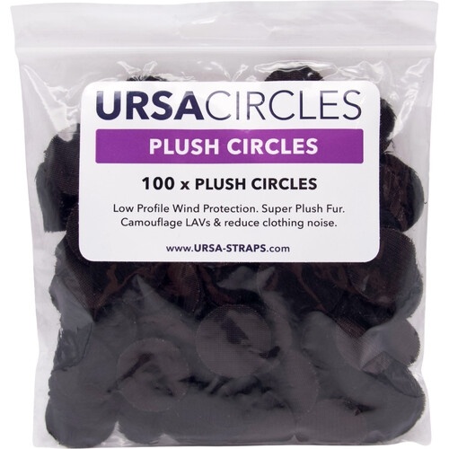 Ursa Plush Circles Lav Covers (100x, Black)