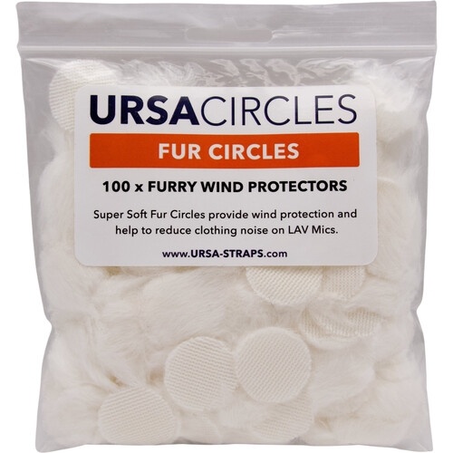Ursa Fur Circles Lav Covers (100x, White)