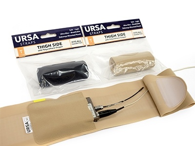 Ursa Thigh Strap with Horizontal Pouch for Wireless Transmitters (Beige)