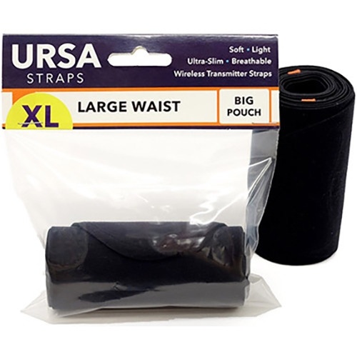 Ursa Waist Strap with Big Pouch for Wireless Transmitters (X-Large, Black)