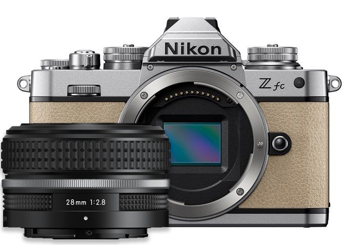 Nikon Z fc Mirrorless Digital Camera (Sand Beige) with 28mm Lens