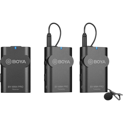 BOYA BY-WM4 PRO-K2 Dual Camera-Mount Wireless Omni Lavalier Microphone System