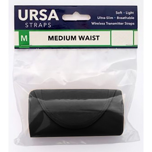 Ursa Waist Strap with Small Pouch for Wireless Transmitters (Medium, Black)