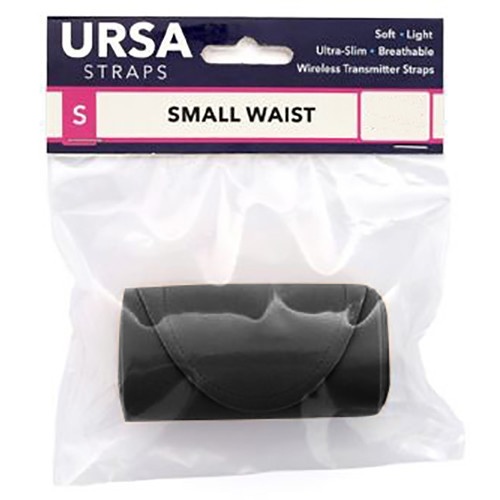 Ursa Waist Strap with Small Pouch for Wireless Transmitters (Small, Black)