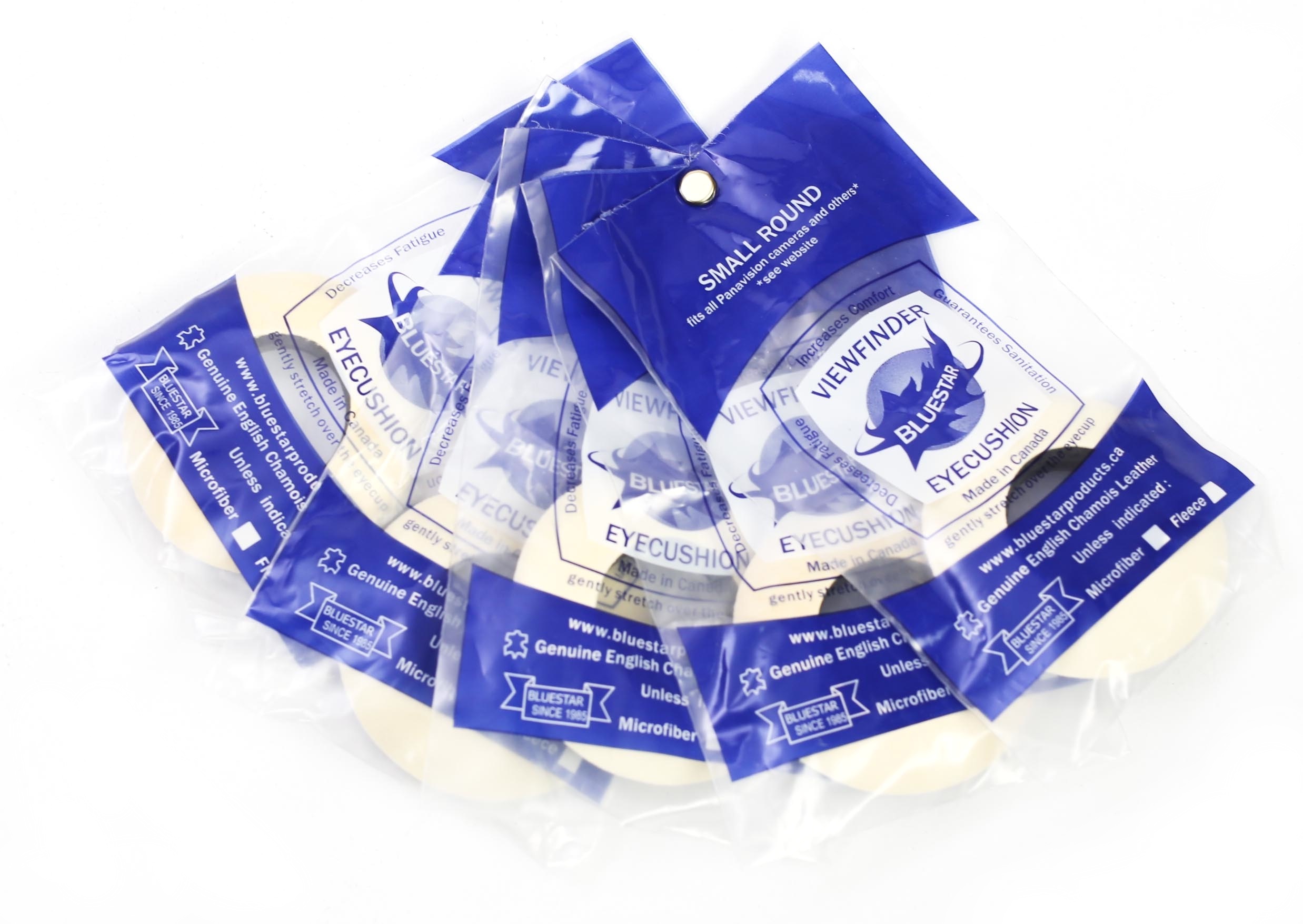 Bluestar Small Round Eyecushion - Chamois (5 Pack)