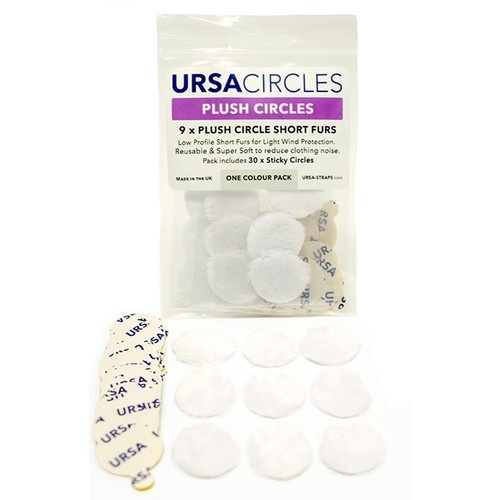 Ursa Plush Circles Lav Covers (9x White, with 30 Stickies)