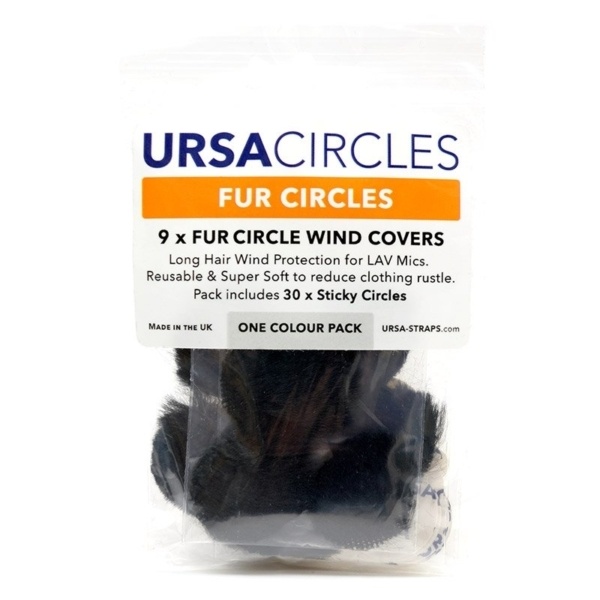 Ursa Fur Circles Lav Covers (9x Black, with 30x Stickies)
