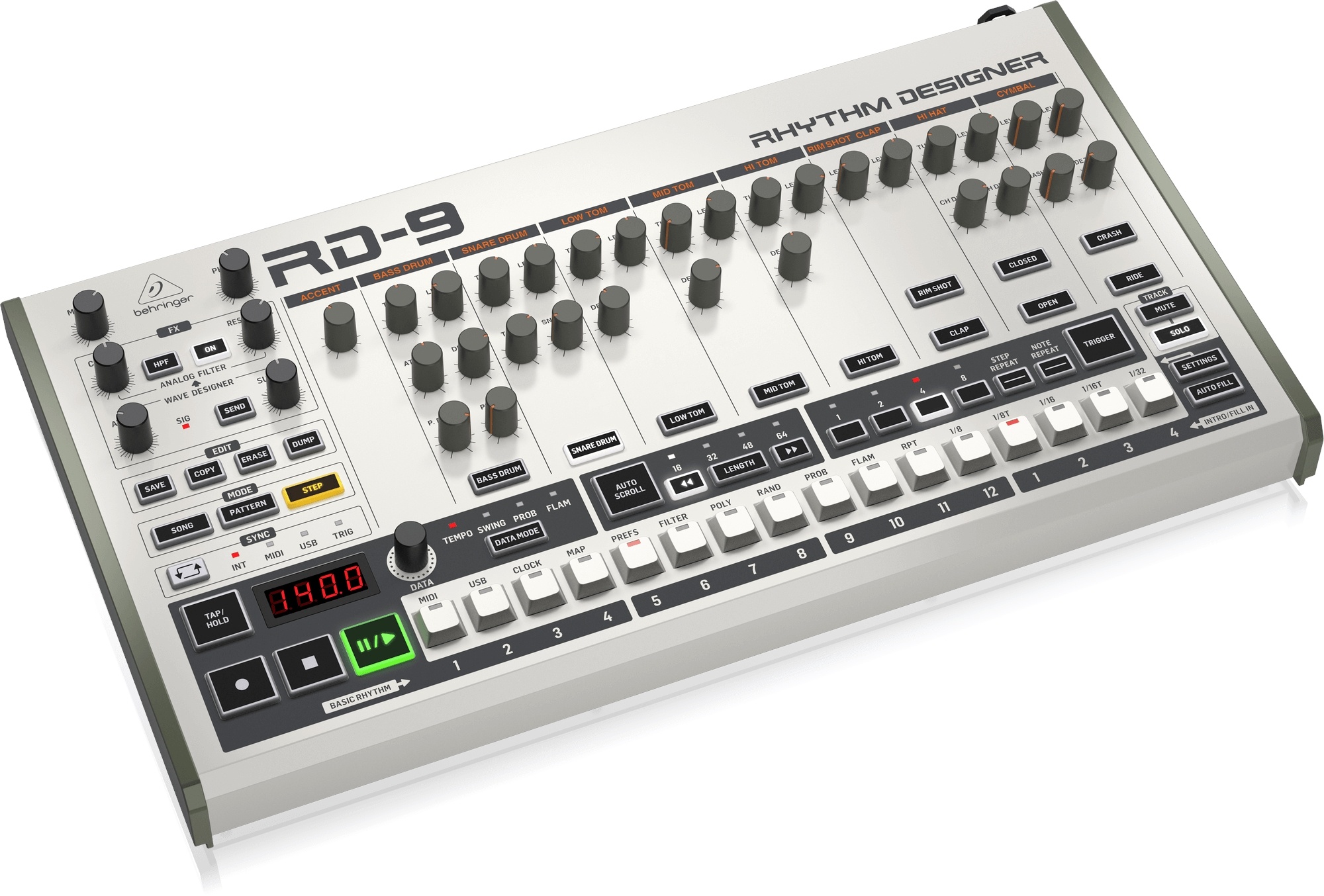 好評 Drum Analog/Digital RD-9 Designer Rhythm Behringer Machine NZ | DTM・DAW