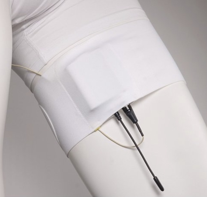 URSA Thigh Strap with Vertical Pouch (White)