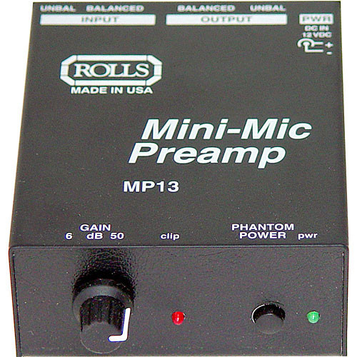 Rolls MP13 Mini Microphone Preamp