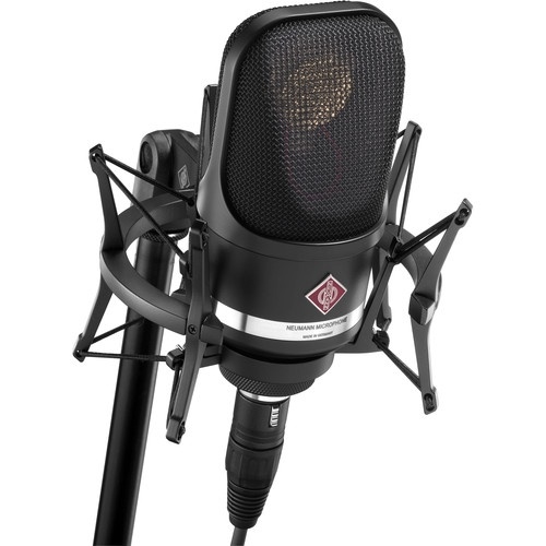 Neumann TLM 107 BK Studio Set Large-Diaphragm Multipattern Condenser Microphone (Black)