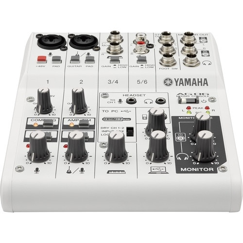 Yamaha AG06 6-channel Mixer with USB Audio Interface | NZ