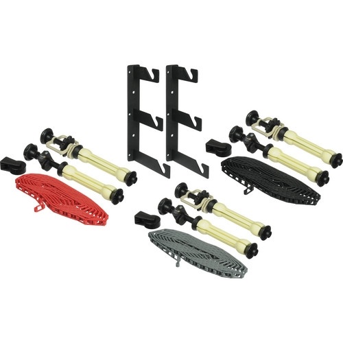 Impact Wall Mounting Kit for Holding Three Seamless Backdrops (with ABS Plastic Chains)