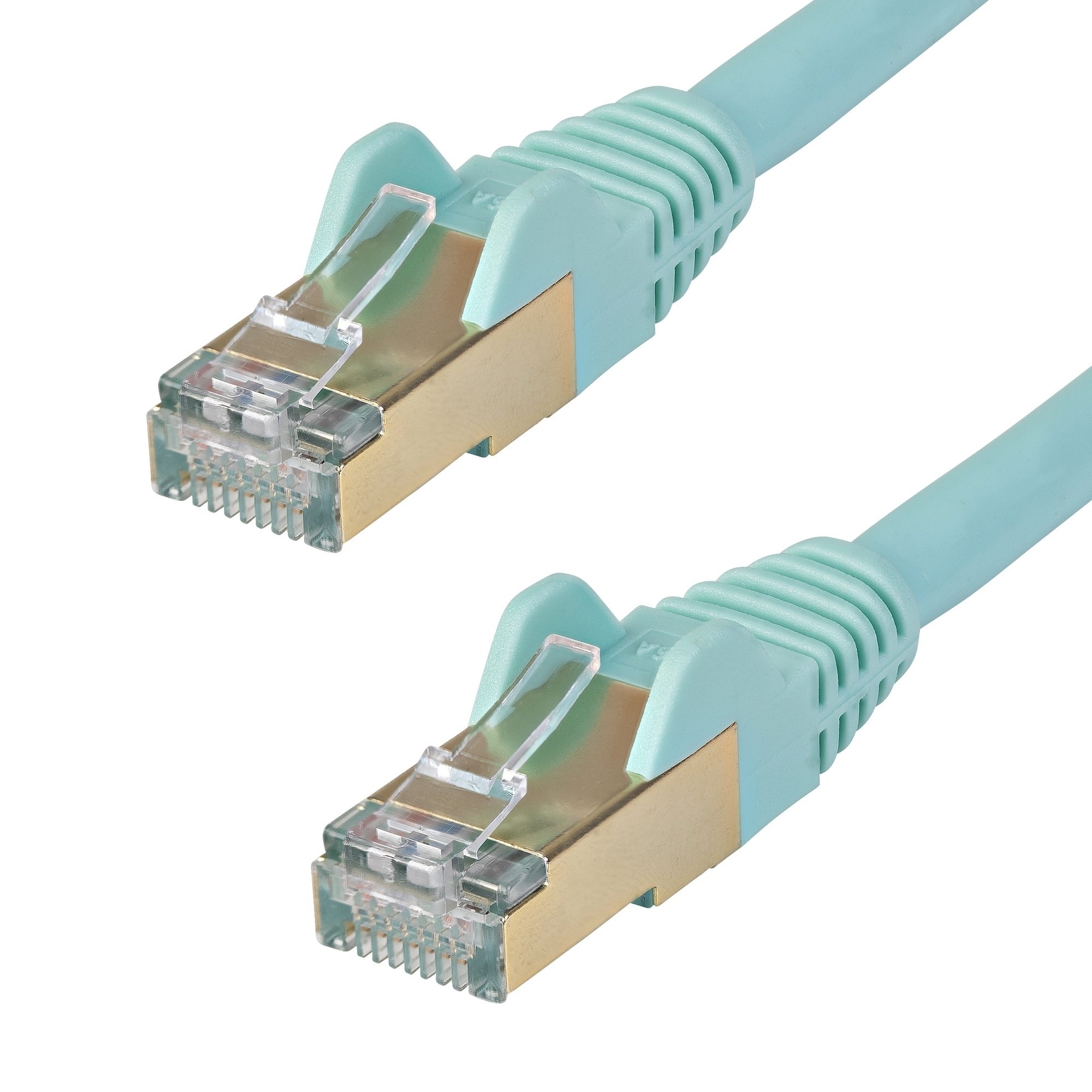StarTech Cat6a Ethernet Cable STP (0.5m, Aqua)
