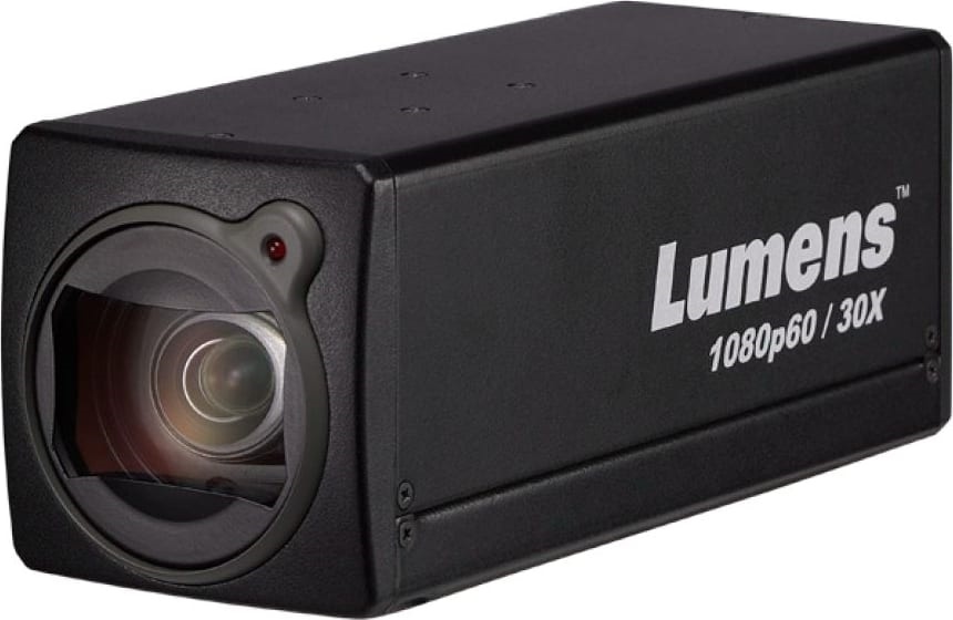Lumens 1080P Box Cam with 30x Optical Zoom (Black)