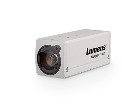 Lumens 1080P Box Cam with 30x Optical Zoom (White)