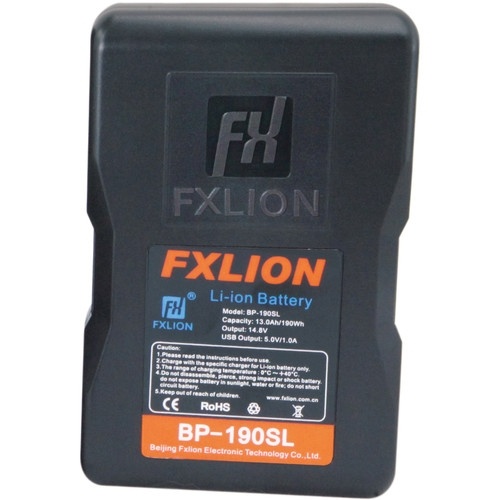 FXlion Cool Blue Series BP-190SL 190Wh 14.8V Lithium-Ion Battery (V-Mount)