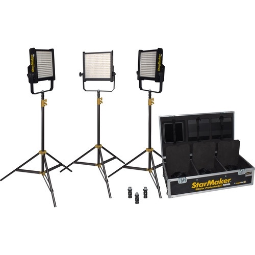 Fluotec StarMaker HP Weatherproof Tunable LED Light Panel Kit 3 (Gold-Mount)