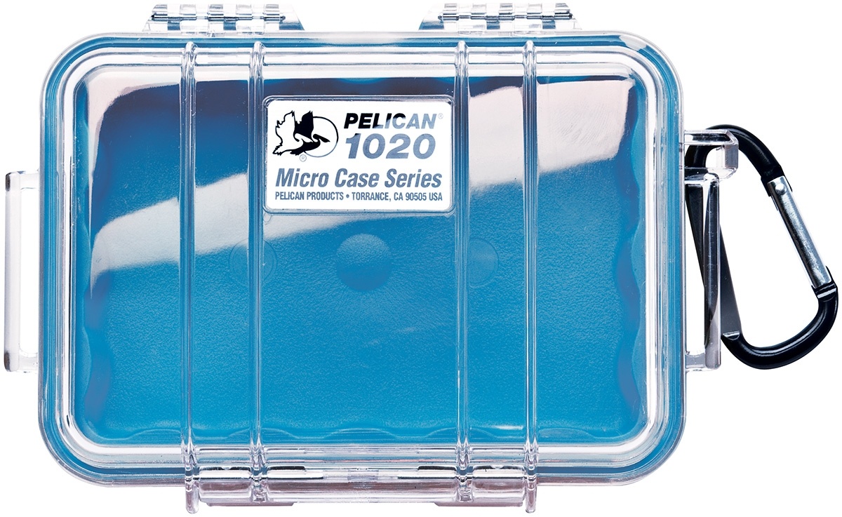 Pelican 1020 Micro Case (Blue/Clear)