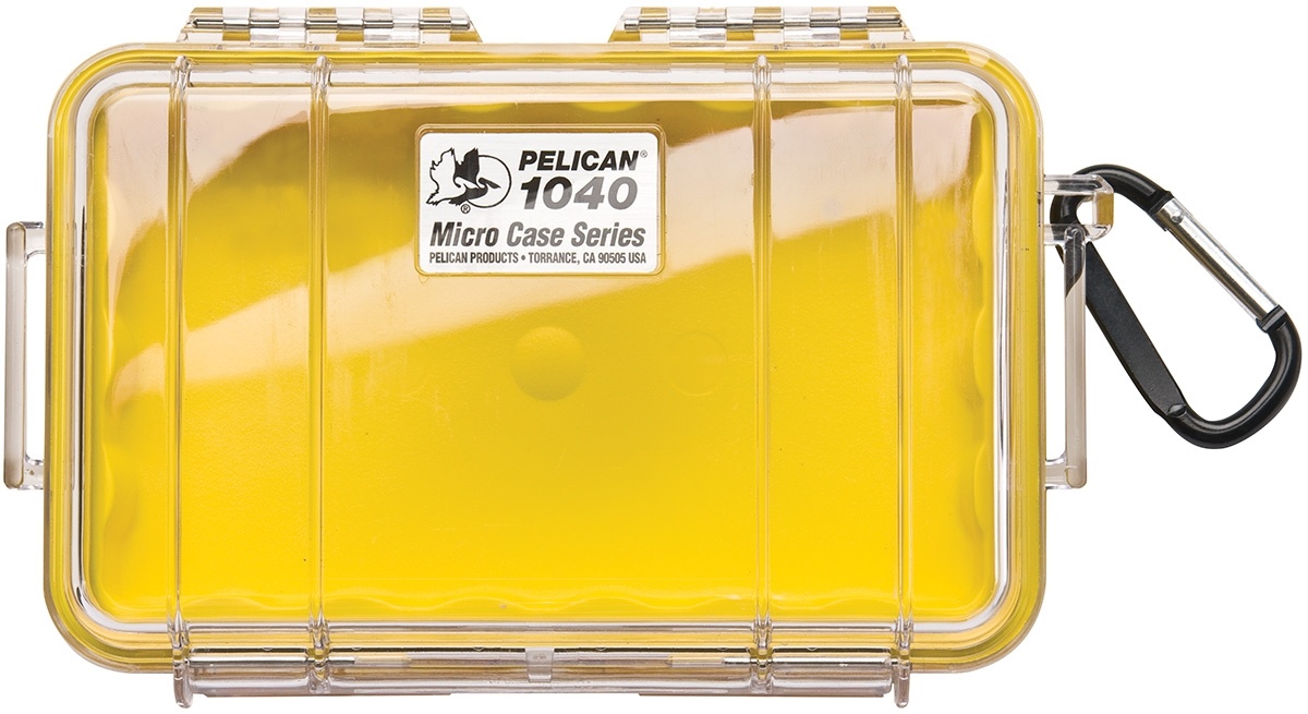 Pelican 1040 Micro Case (Yellow/Clear)
