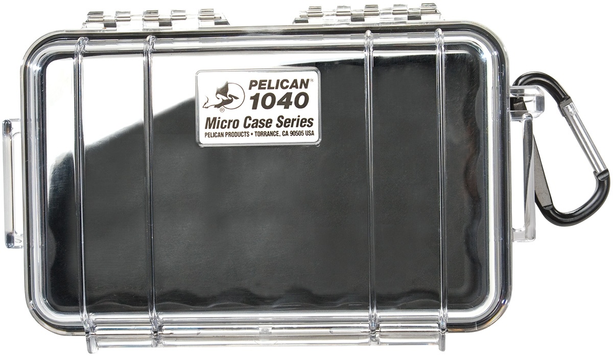 Pelican 1040 Micro Case (Black/Clear)