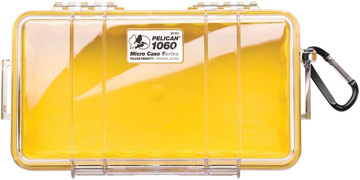 Pelican 1060 Micro Case (Yellow/Clear)