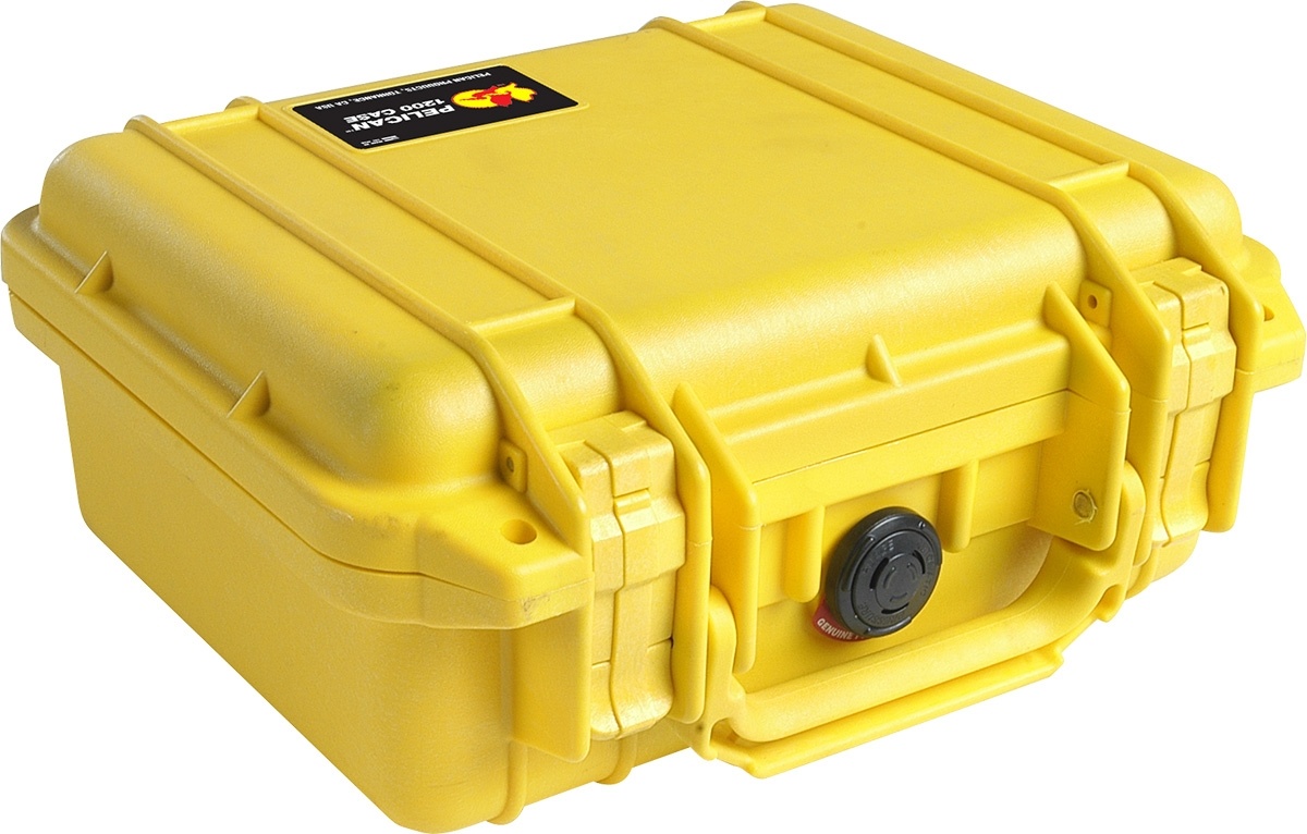 Pelican 1200 Case (Yellow, No Foam)