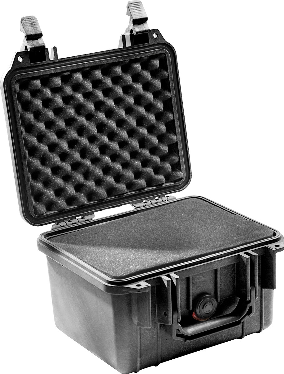 Pelican 1300 Case (Black, With Foam)
