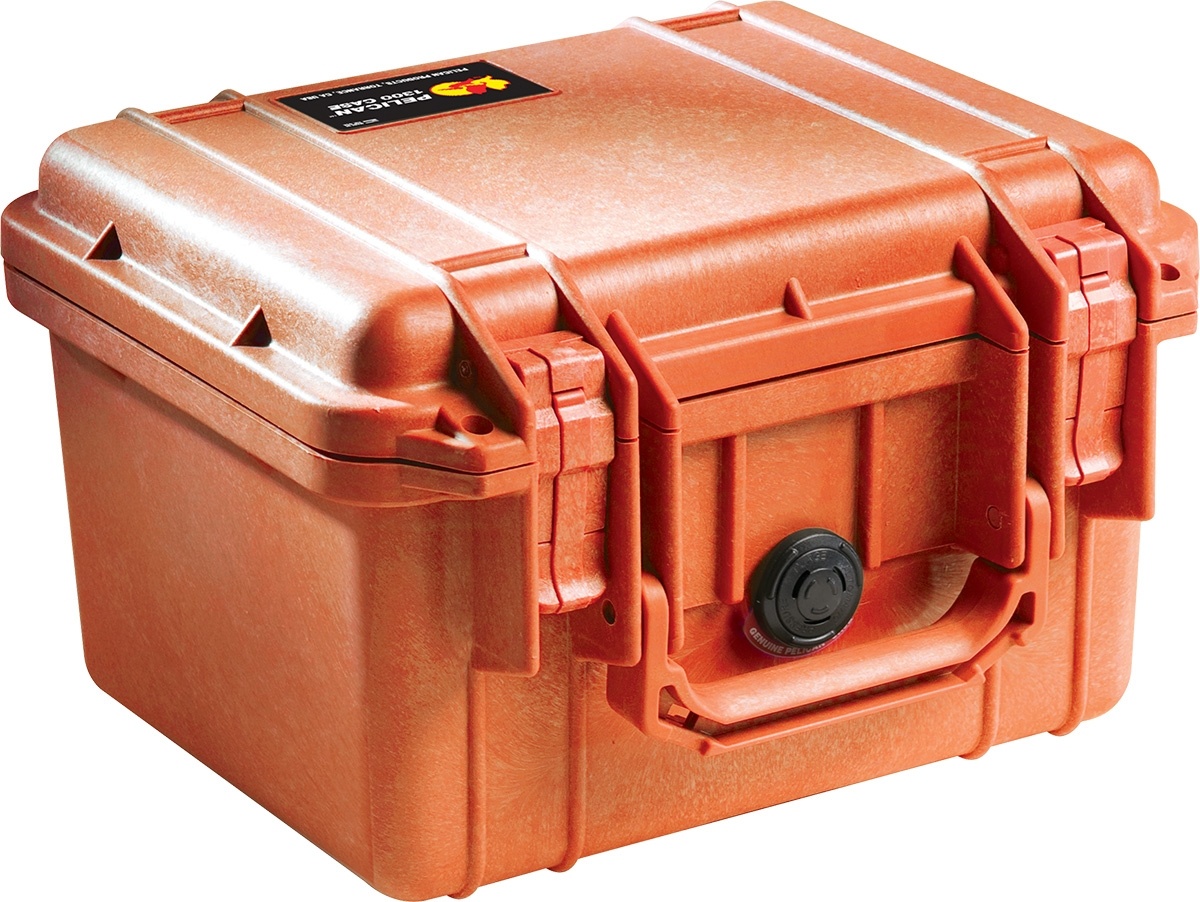 Pelican 1300 Case without Foam (Orange)