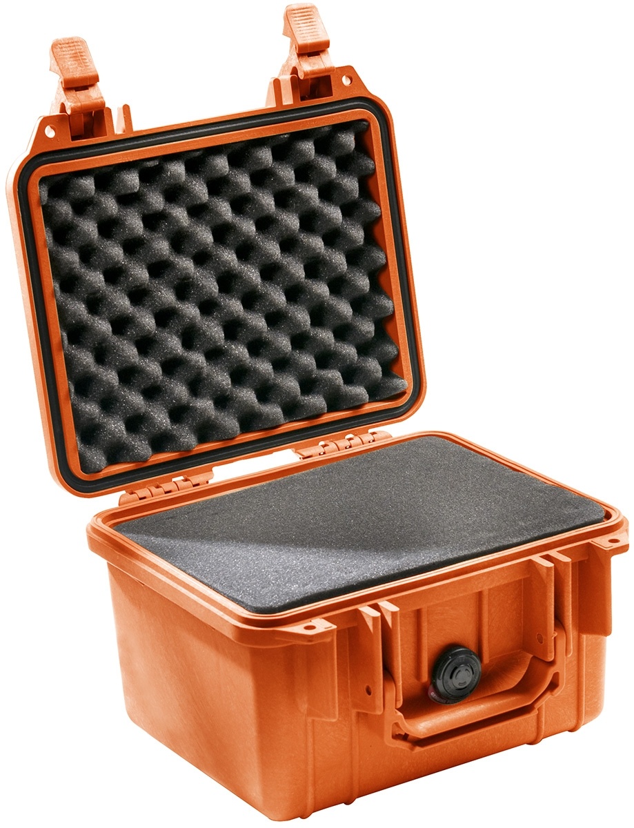 Pelican 1300 Case (Orange, With Foam)