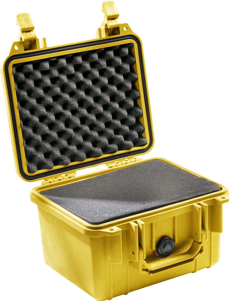 Pelican 1300 Case (Yellow, With Foam)