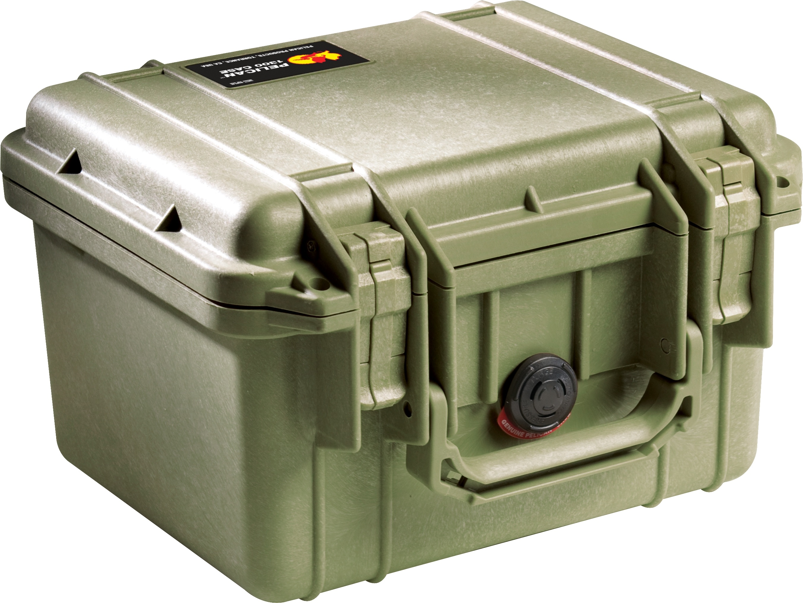 Pelican 1300 Case without Foam (Olive Drab Green)