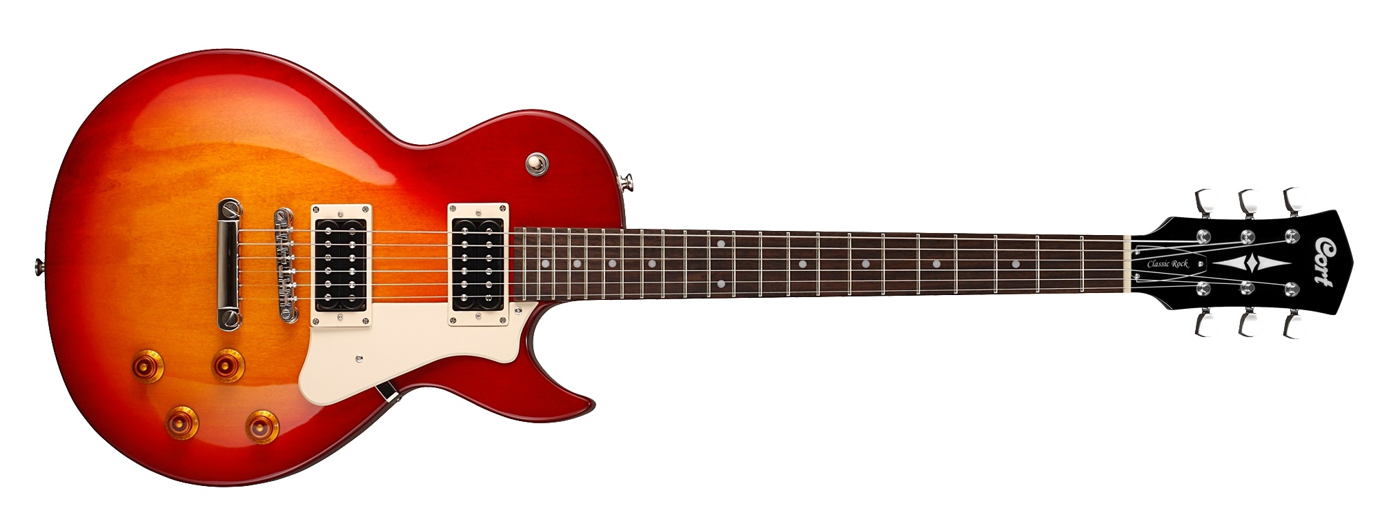 Cort CR100 Electric Guitar with Guitar Bag (Cherry Red Sunburst)