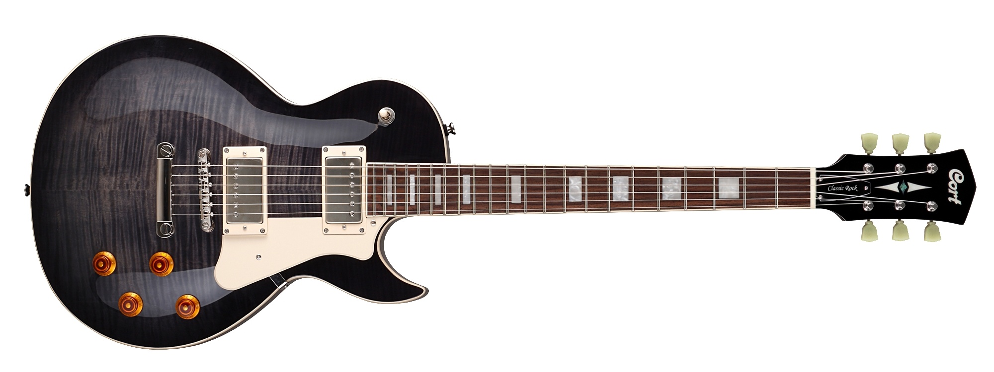 Cort CR250 Electric Guitar with Guitar Bag (Trans Black)