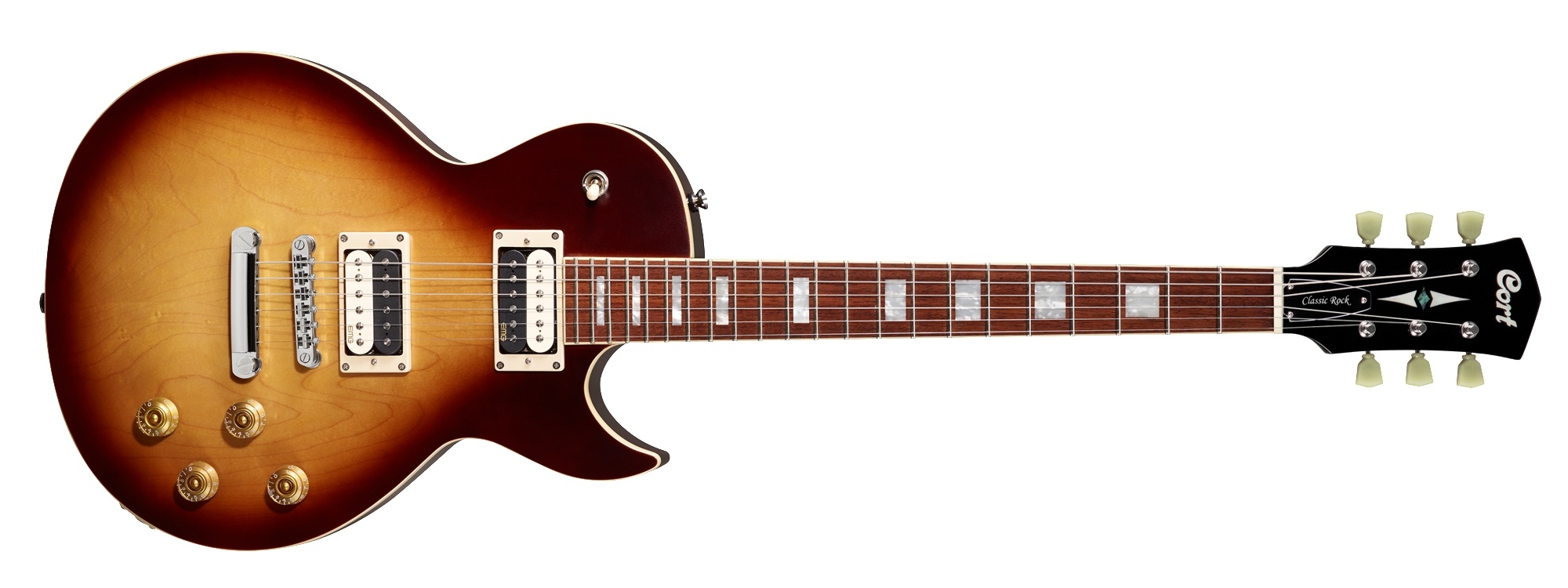 Cort CR300 Electric Guitar with Guitar Bag (Aged Vintage Burst)