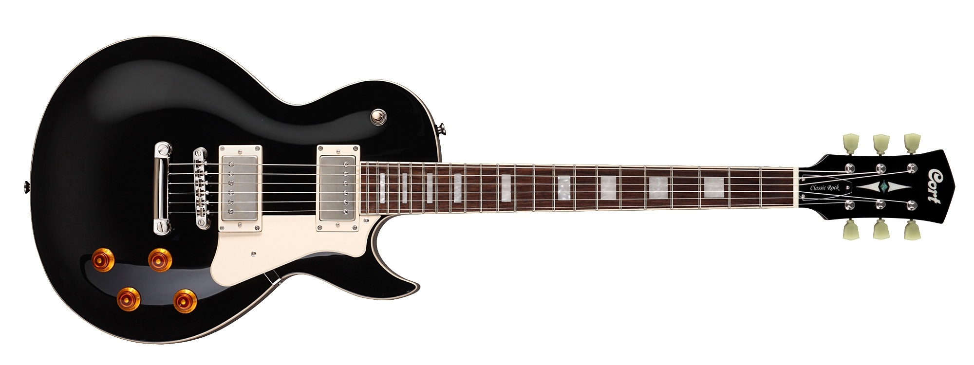 Cort CR200 Electric Guitar with Guitar Bag (Black)