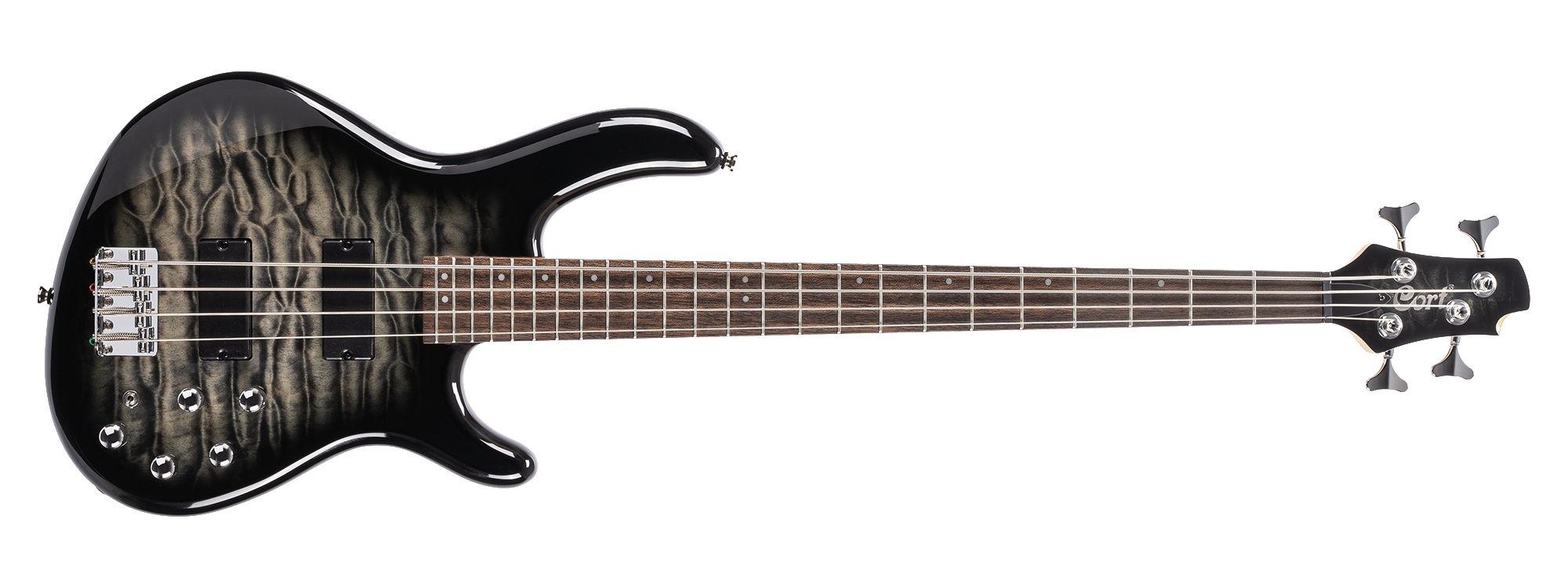 Cort Action DLX Plus Bass Guitar (Faded Grey Burst)