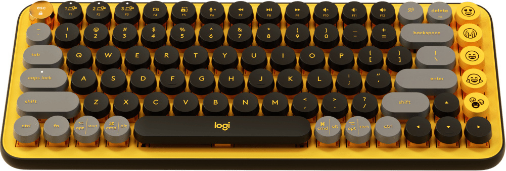Logitech POP Keys Wireless Mechanical Keyboard w/Emoji - Blast