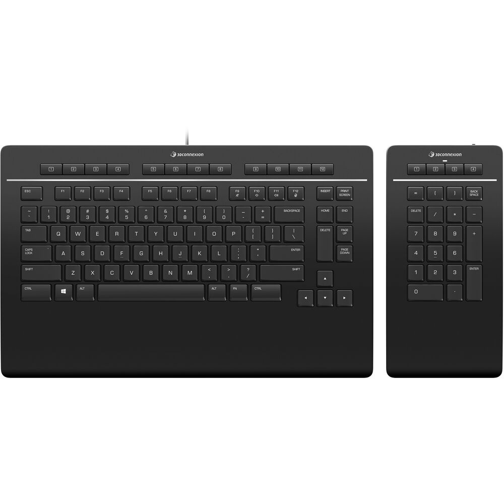 3DConnexion Keyboard Pro with Numpad - QWERTY