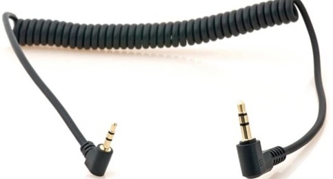 Titan 3-Pole TRS 2.5mm Male to 3-Pole TRS 3.5mm Male Coiled Stereo Audio Cable